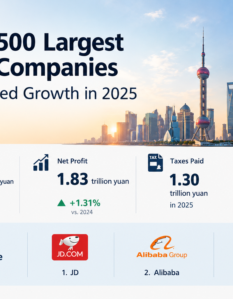 China’s top 500 private firms hit over 44t yuan revenue in 2025